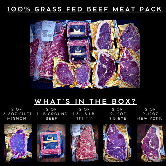 100% Grass Fed Beef Variety Meat Pack