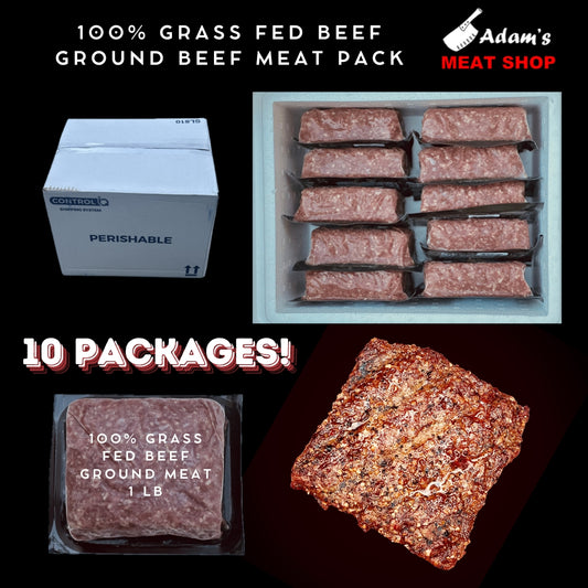 100% Grass Fed Beef Ground Beef Meat Pack